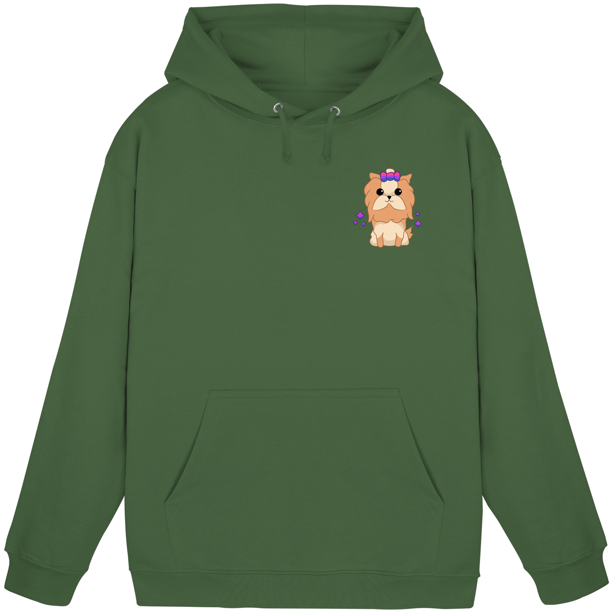 Cute Bisexual Dog - Basic Unisex Hoodie