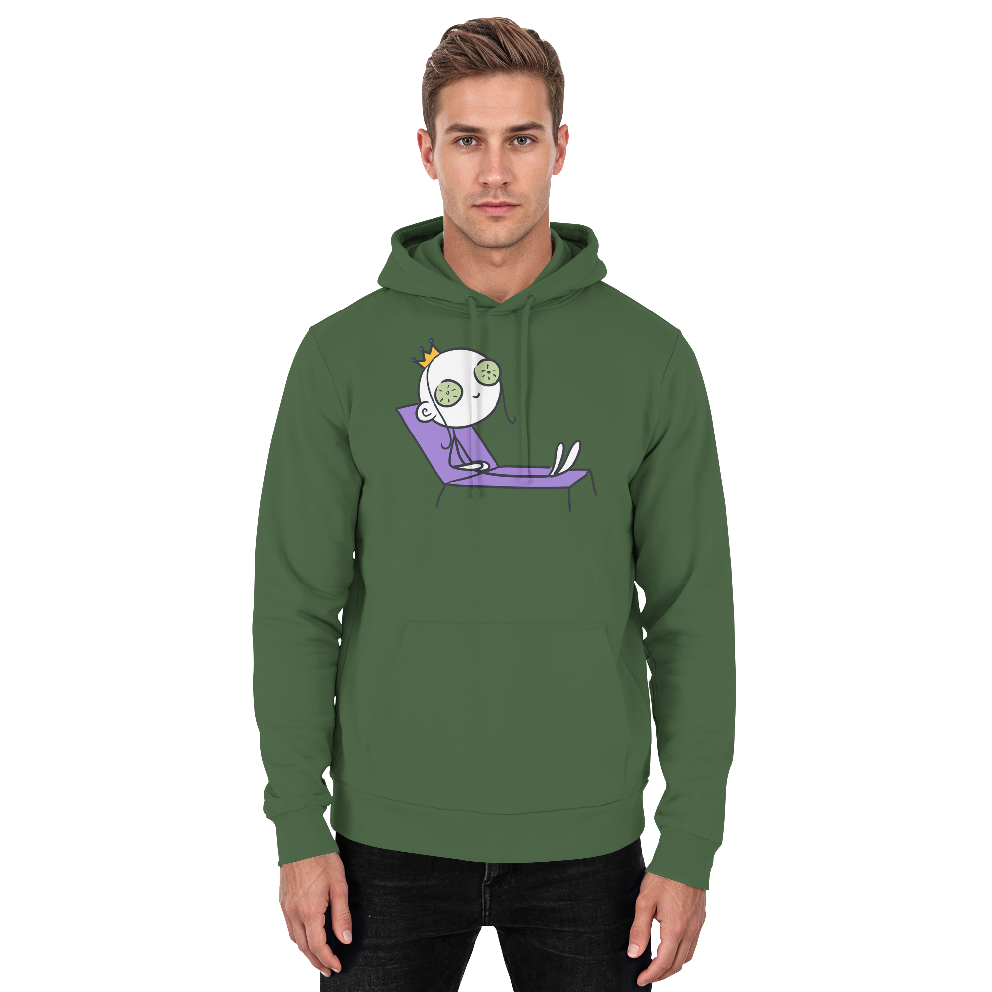 Seelenmännchen "Chill Out Edition" Frontprint - Basic Unisex Hoodie