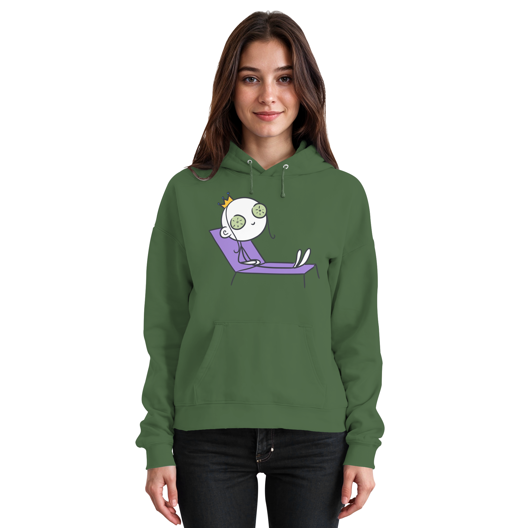 Seelenmännchen "Chill Out Edition" Frontprint - Basic Unisex Hoodie
