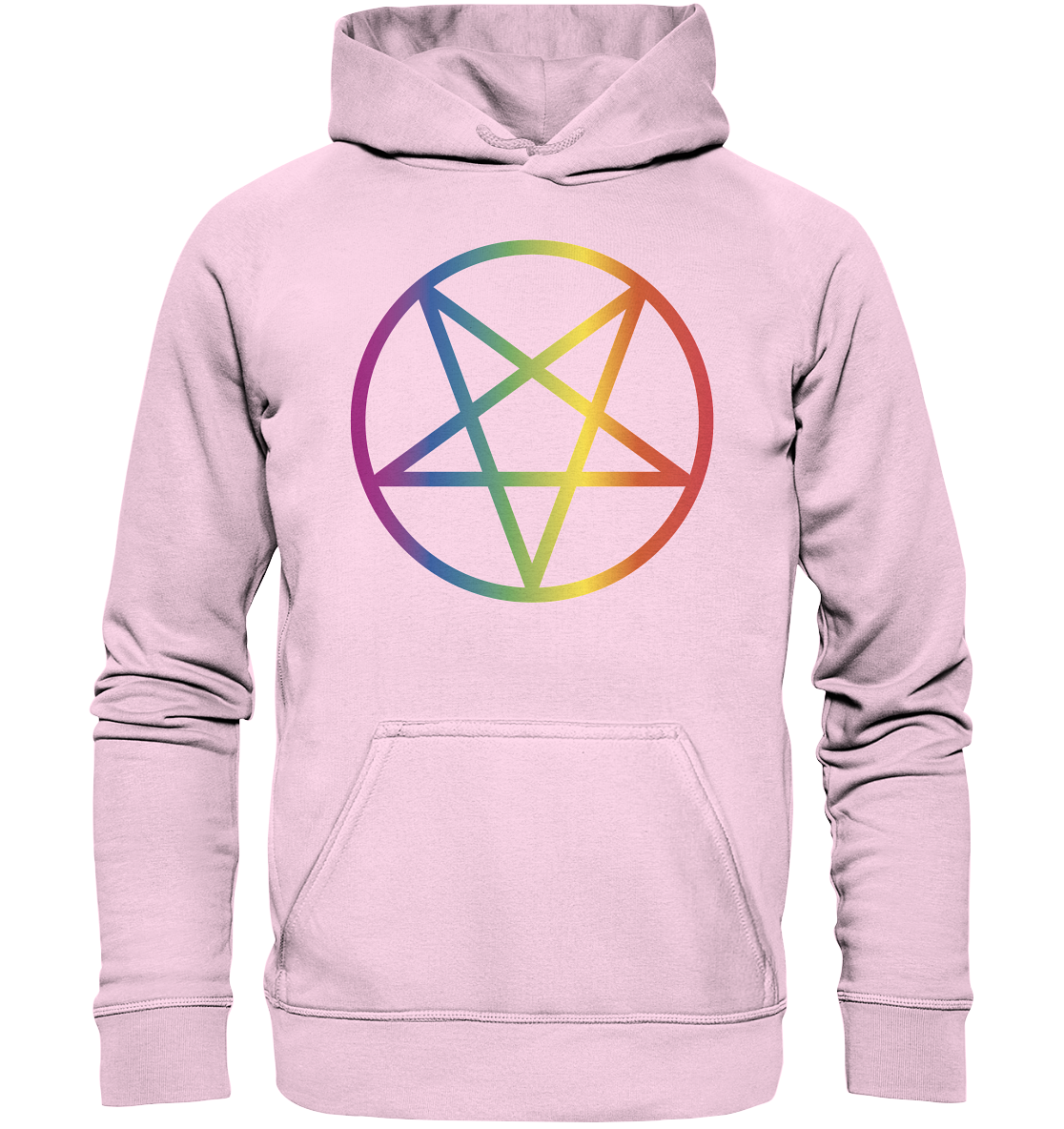 Regenbogen Pentagramm Hoodie