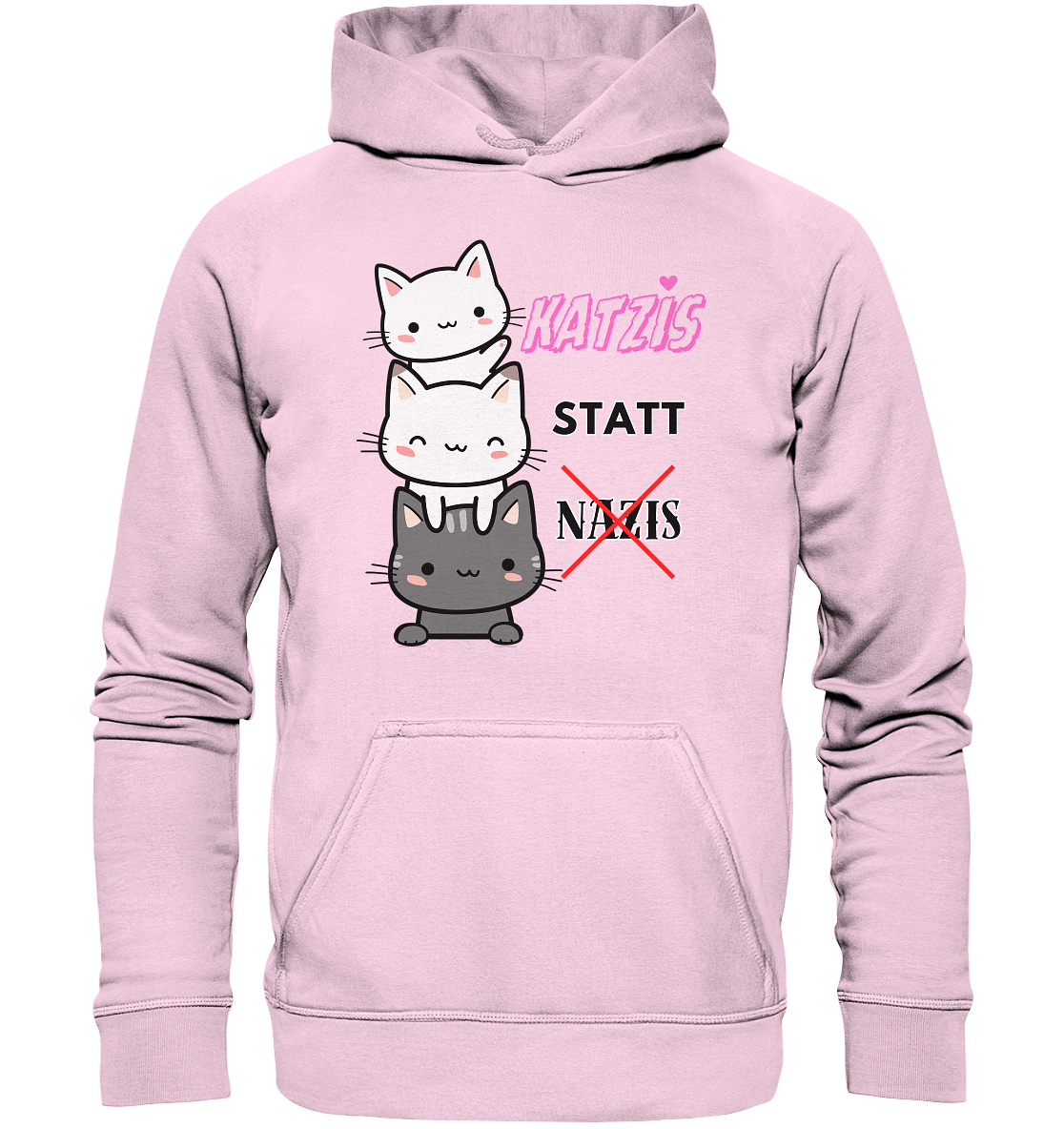 Katzis statt Nazis - Basic Unisex Hoodie