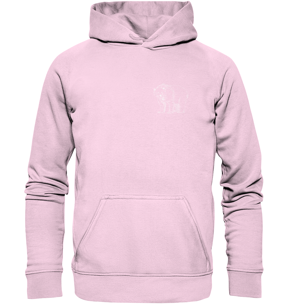 Team Bär Backprint (weiß) - Basic Unisex Hoodie