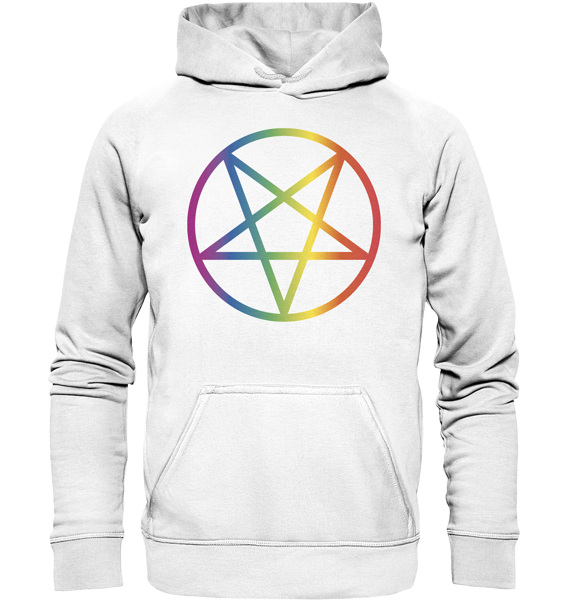 Regenbogen Pentagramm Hoodie