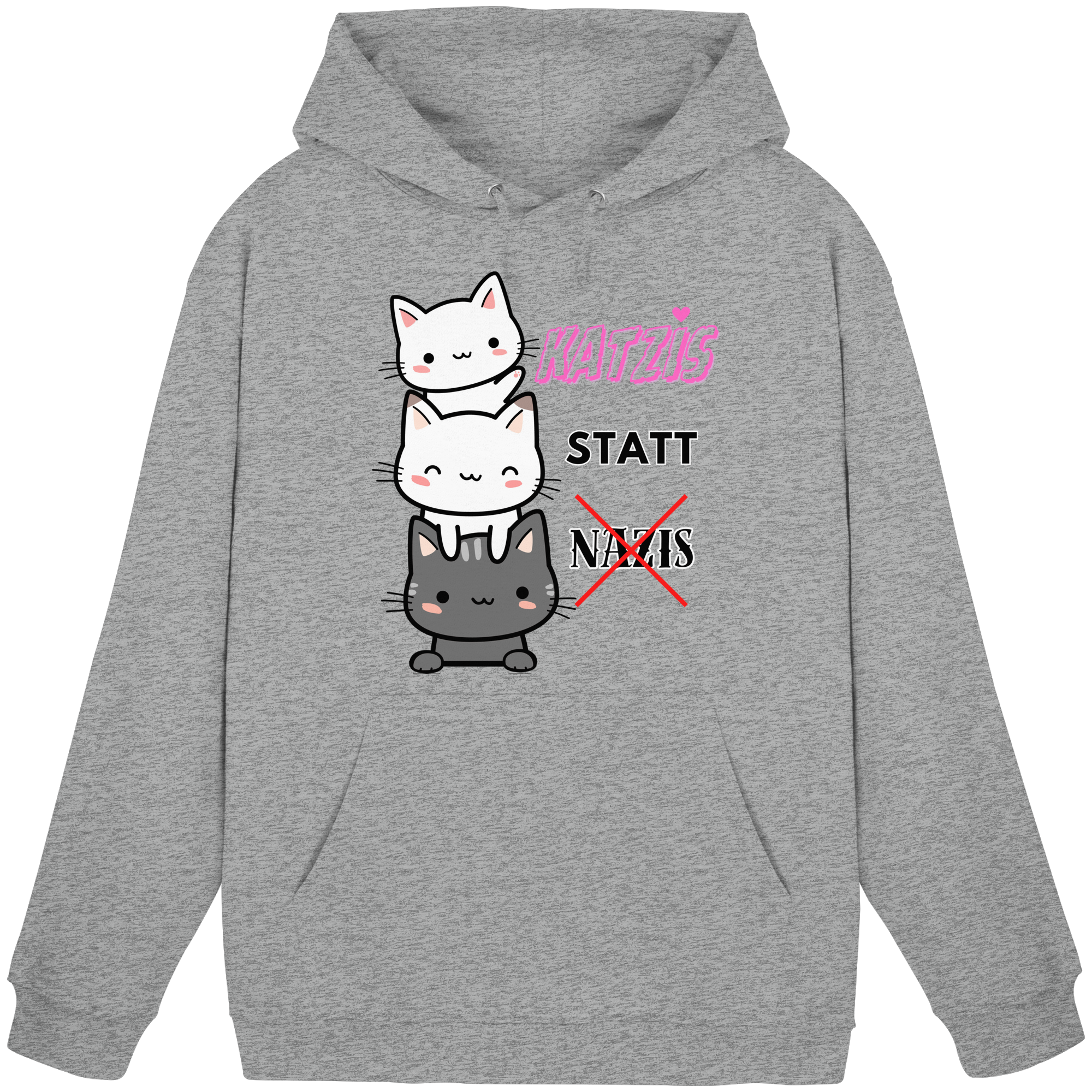 Katzis statt Nazis - Basic Unisex Hoodie