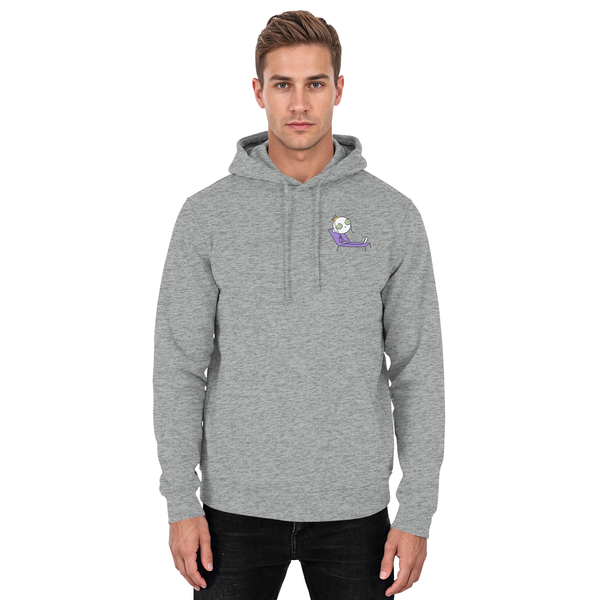 Seelenmännchen "Chill Out Edition" Brustprint - Basic Unisex Hoodie