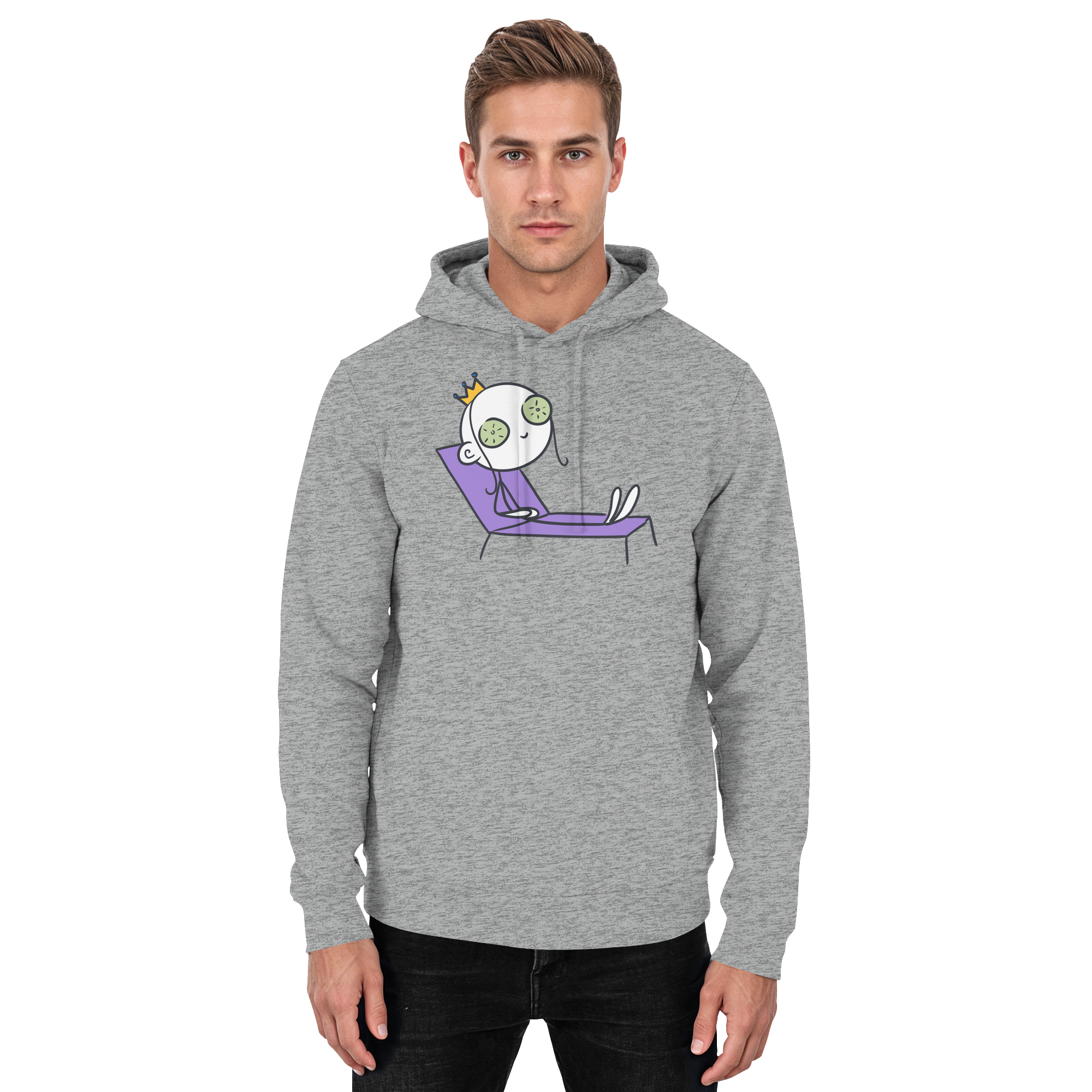 Seelenmännchen "Chill Out Edition" Frontprint - Basic Unisex Hoodie