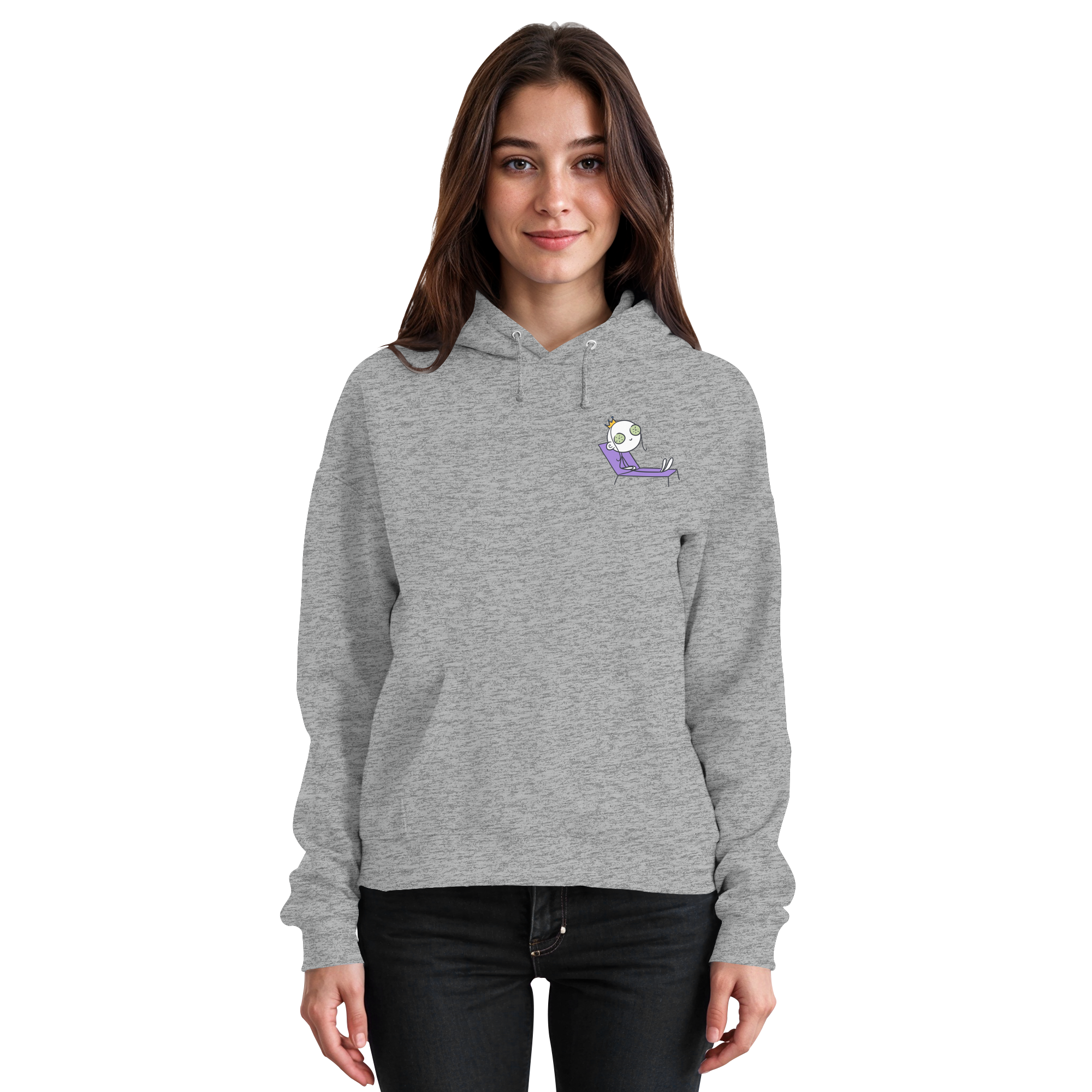 Seelenmännchen "Chill Out Edition" Brustprint - Basic Unisex Hoodie