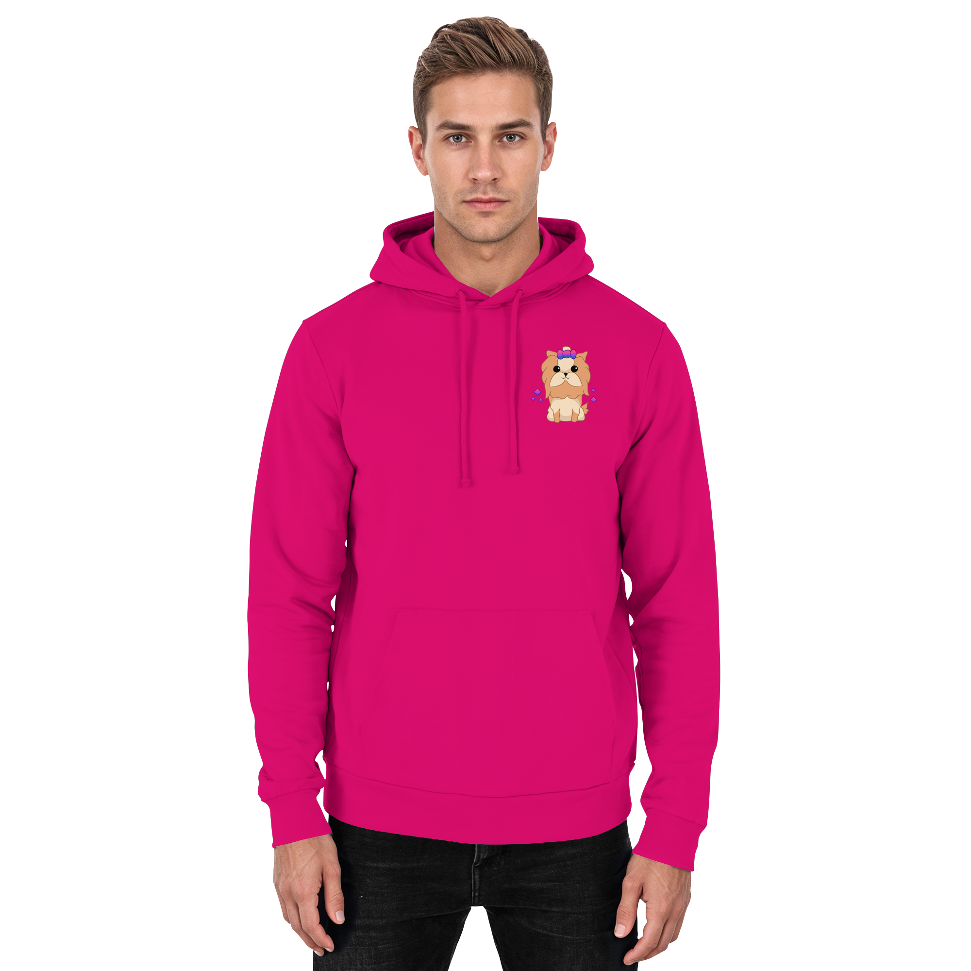 Cute Bisexual Dog - Basic Unisex Hoodie