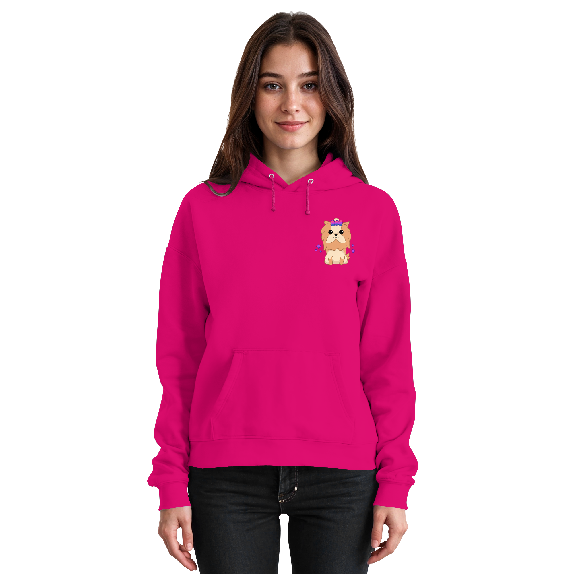 Cute Bisexual Dog - Basic Unisex Hoodie