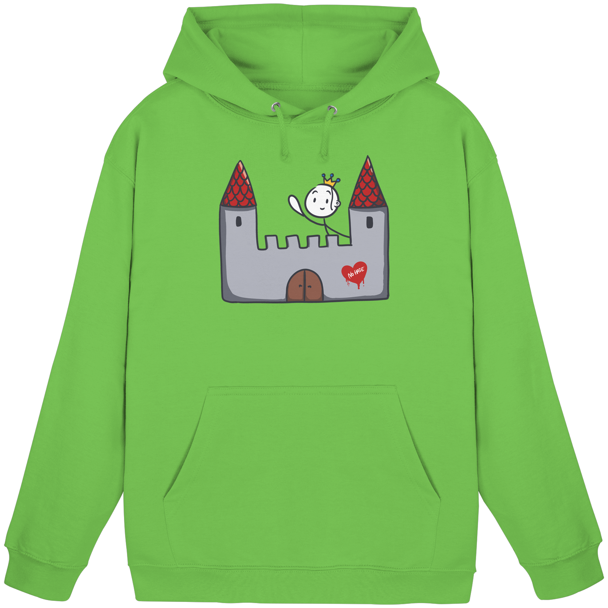 Seelenmännchen "Schloss Edition" Frontprint (dunkel) - Basic Unisex Hoodie