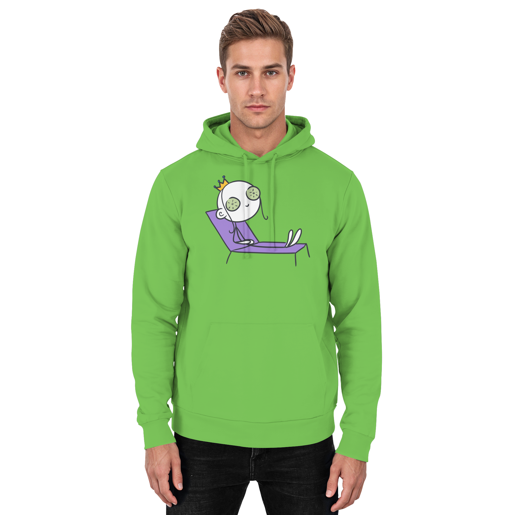 Seelenmännchen "Chill Out Edition" Frontprint - Basic Unisex Hoodie
