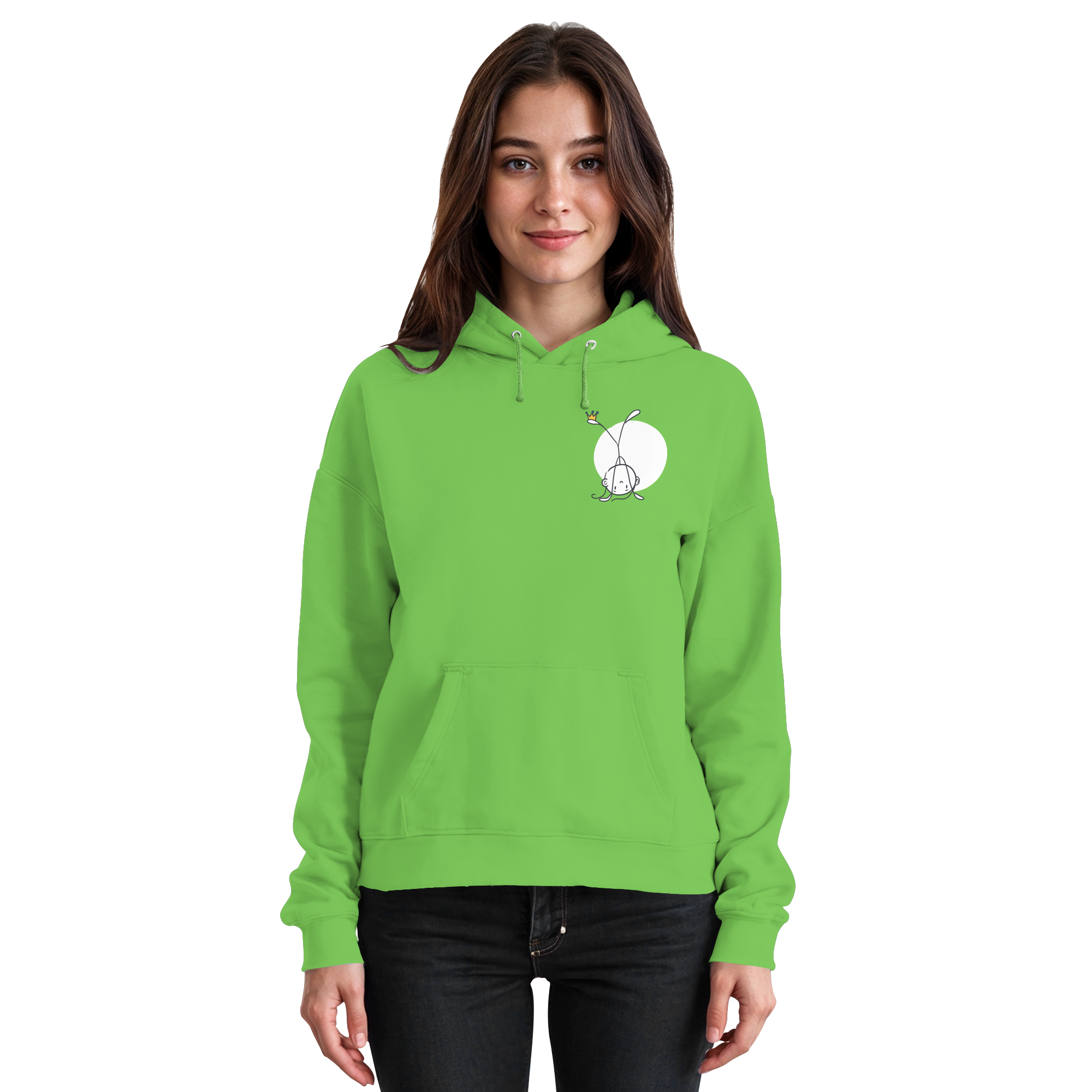 Seelenmännchen "Handstand Edition" Brustprint (dunkel) - Basic Unisex Hoodie