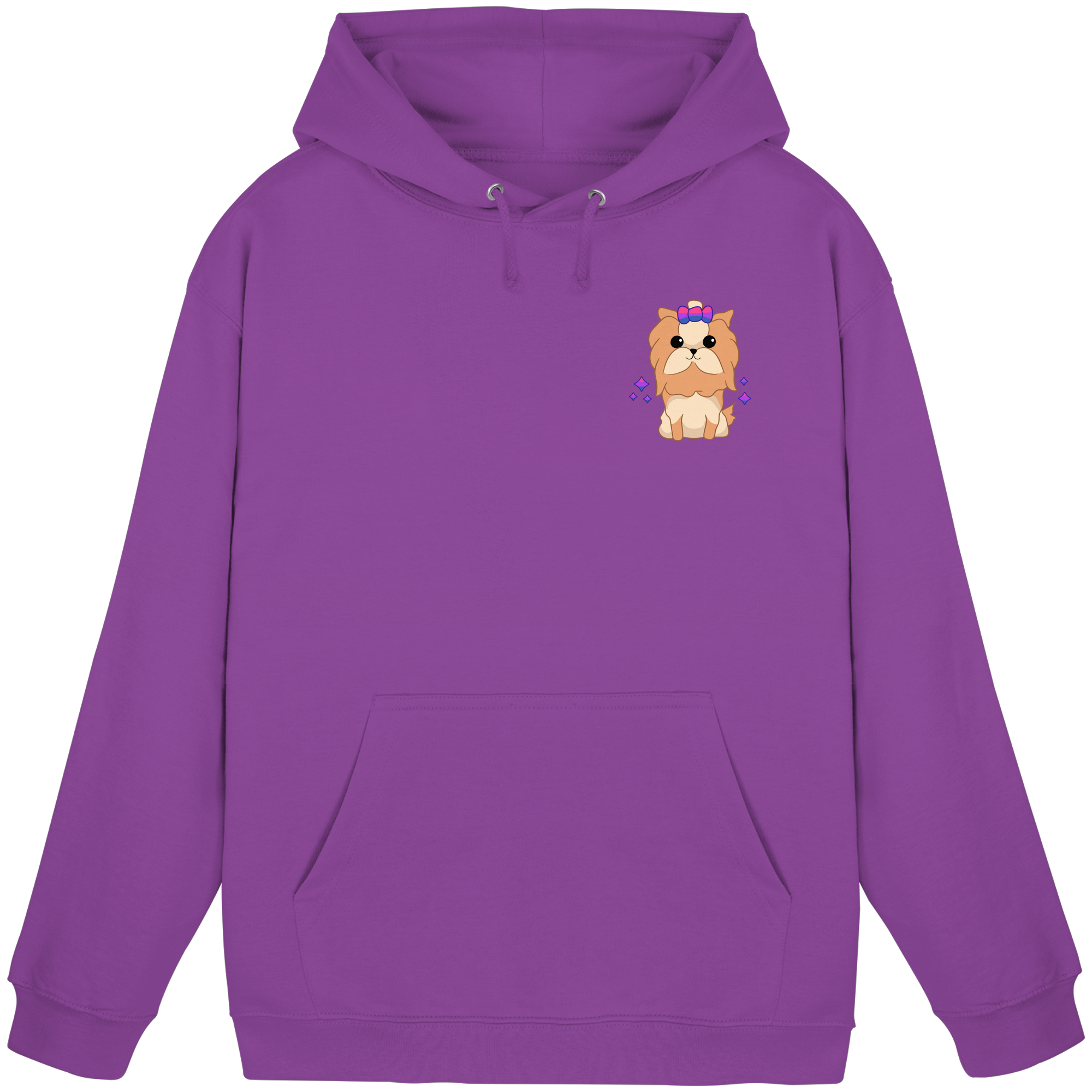 Cute Bisexual Dog - Basic Unisex Hoodie