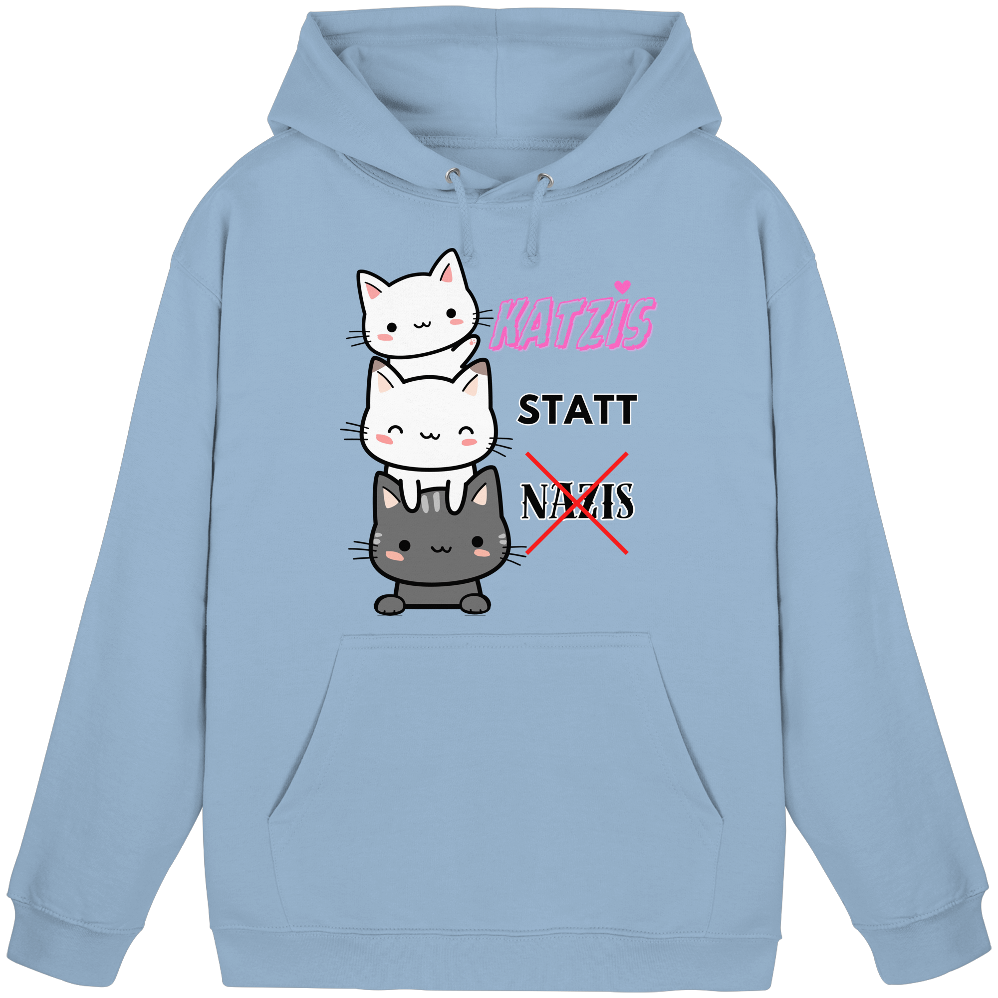 Katzis statt Nazis - Basic Unisex Hoodie