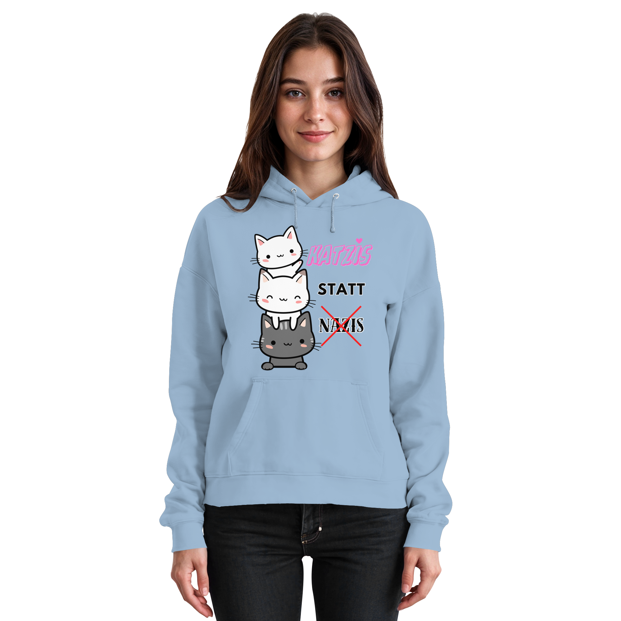 Katzis statt Nazis - Basic Unisex Hoodie