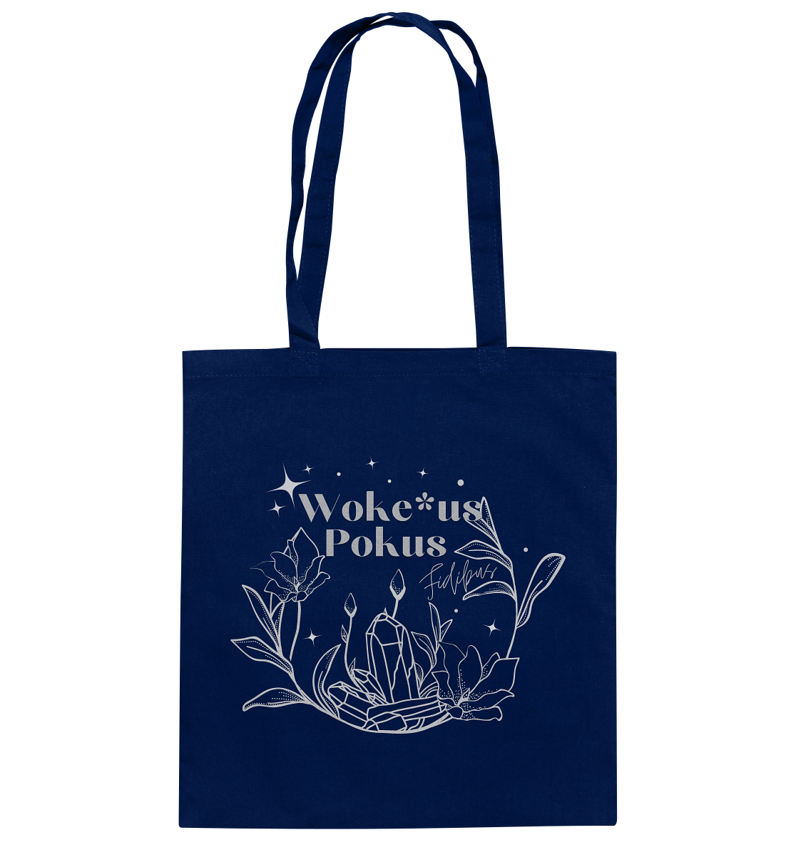 Woke*us Pokus (weiße Schrift) - Baumwolltasche