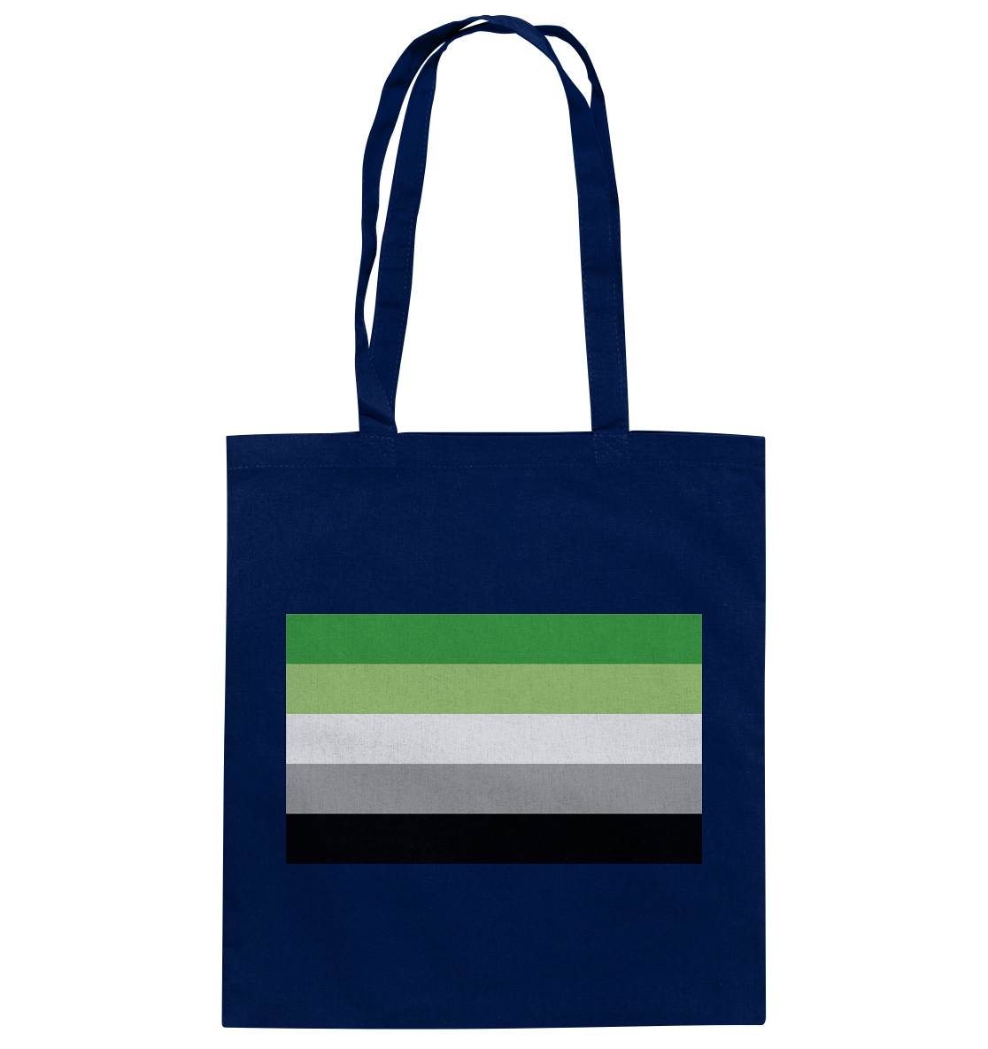 Aromantic Pride Flag - Baumwolltasche