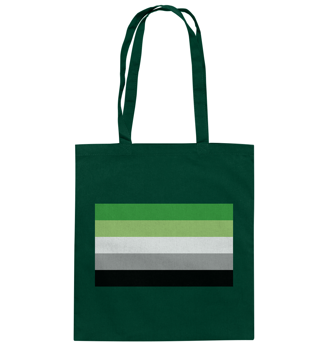 Aromantic Pride Flag - Baumwolltasche