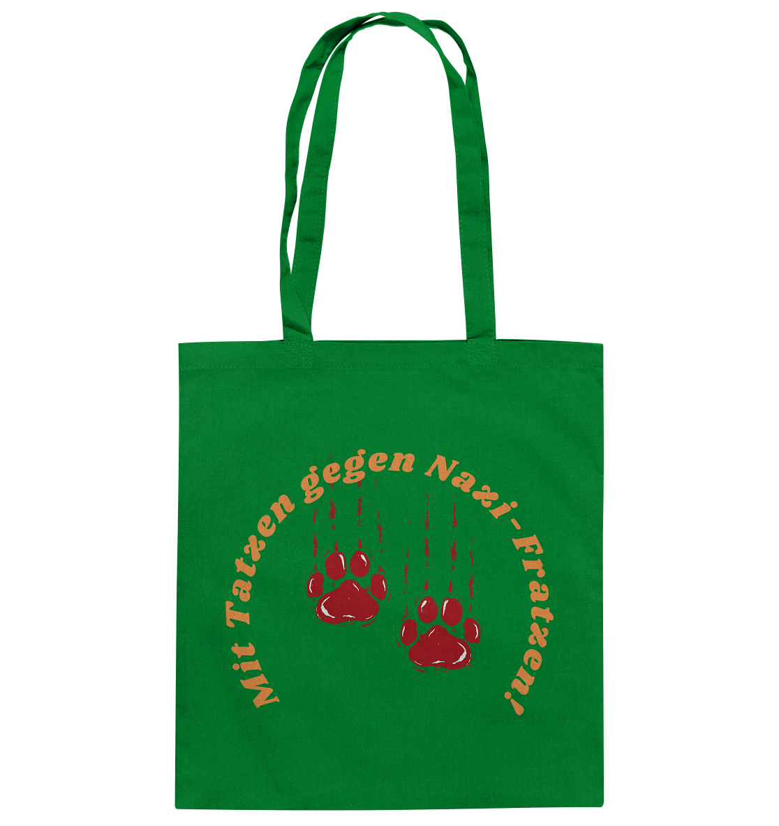 Mit Tatzen gegen Nazi Fratzen - Baumwolltasche