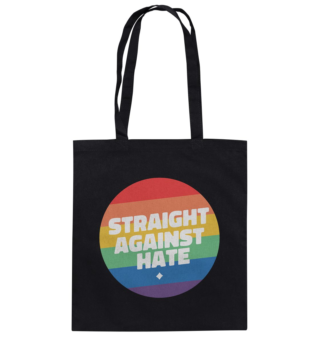 Straight Against Hate Badge - Baumwolltasche