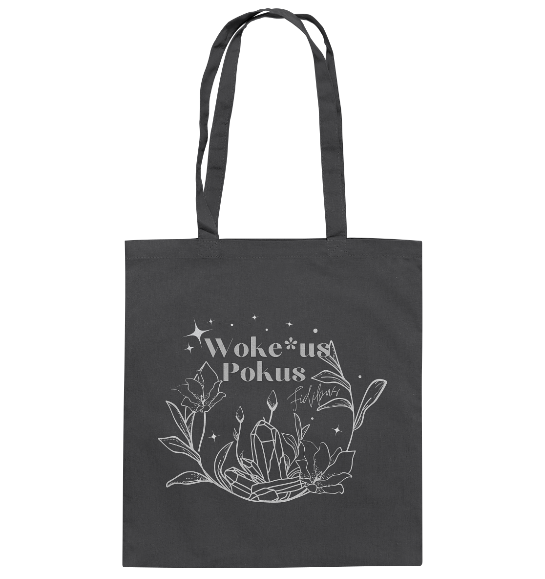 Woke*us Pokus (weiße Schrift) - Baumwolltasche