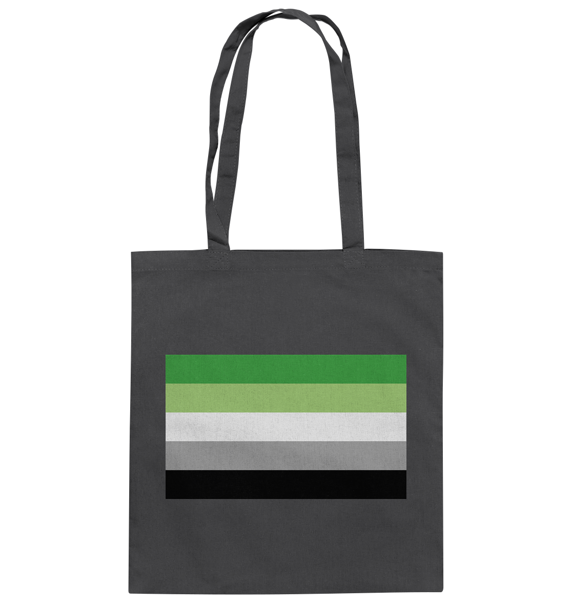 Aromantic Pride Flag - Baumwolltasche