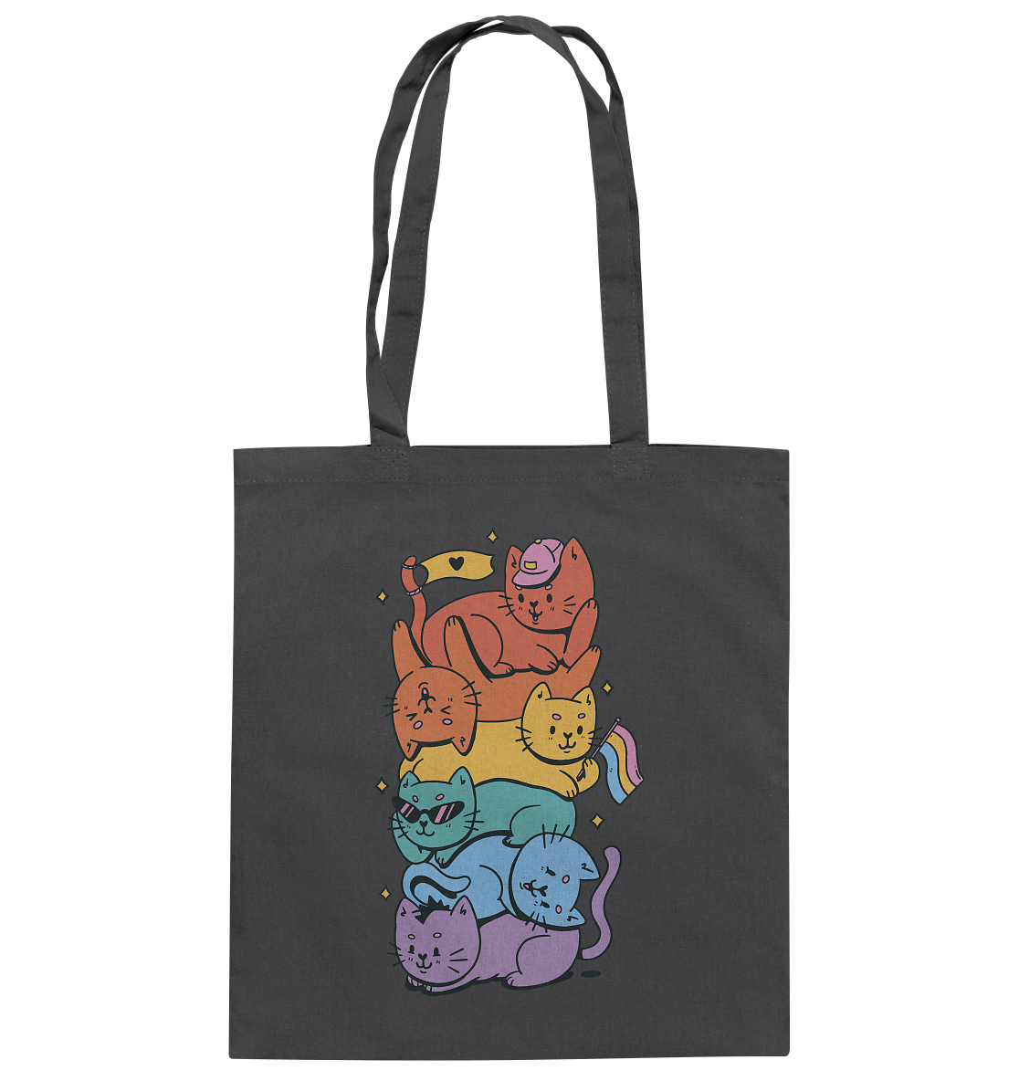 LGBTQ+ Katzen - Baumwolltasche