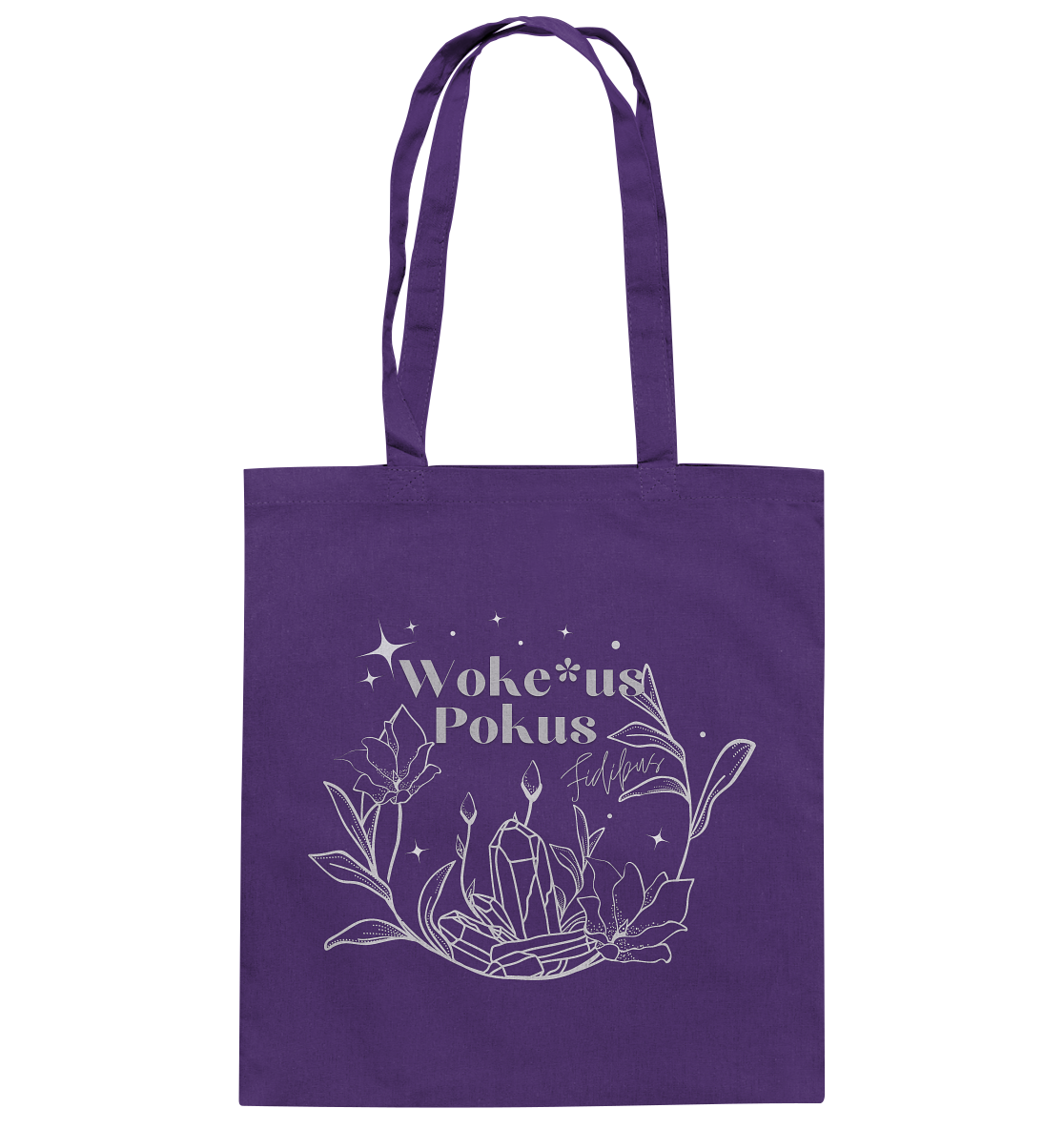 Woke*us Pokus (weiße Schrift) - Baumwolltasche