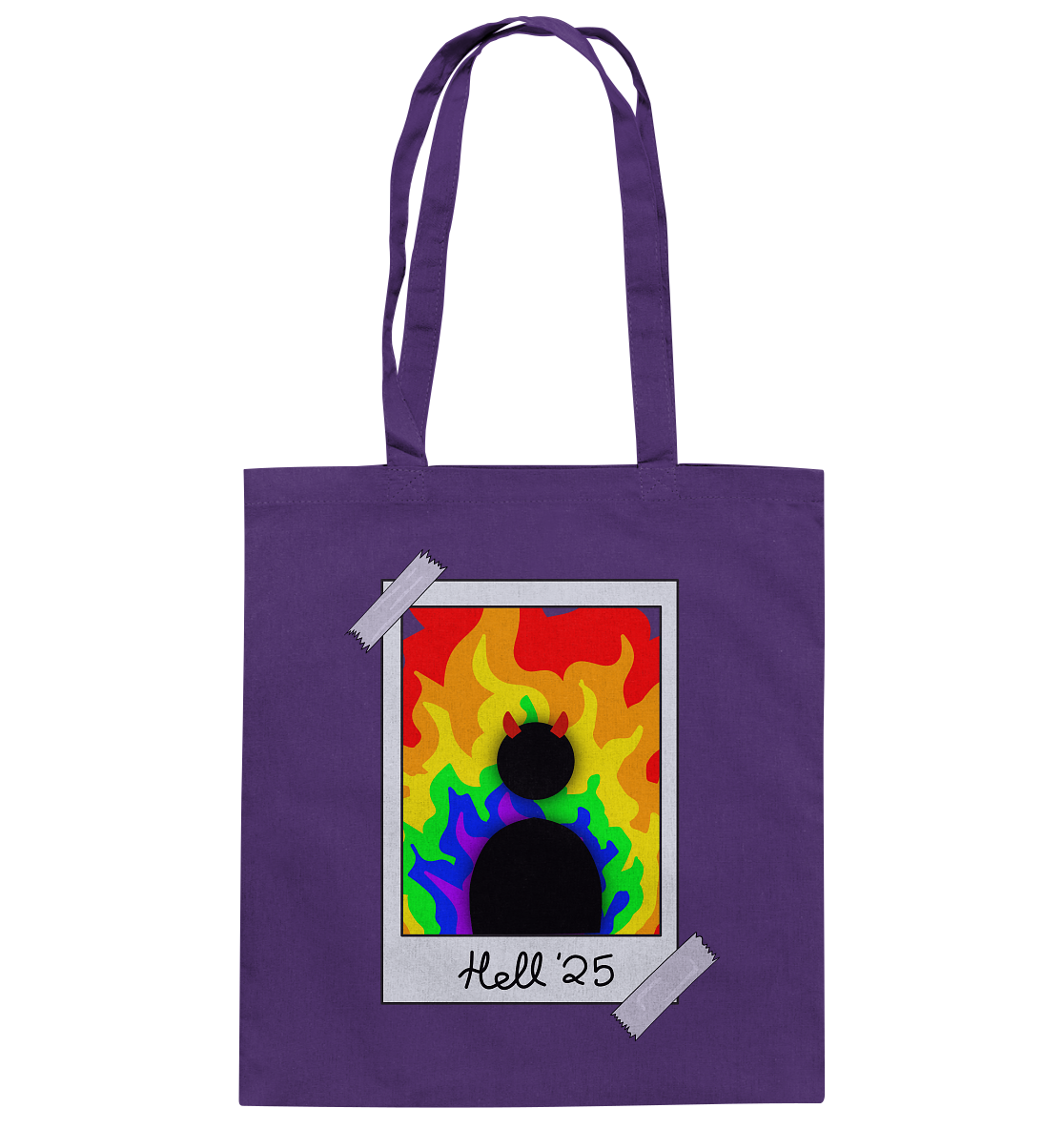 Queer in Hell '25 Backprint - Baumwolltasche