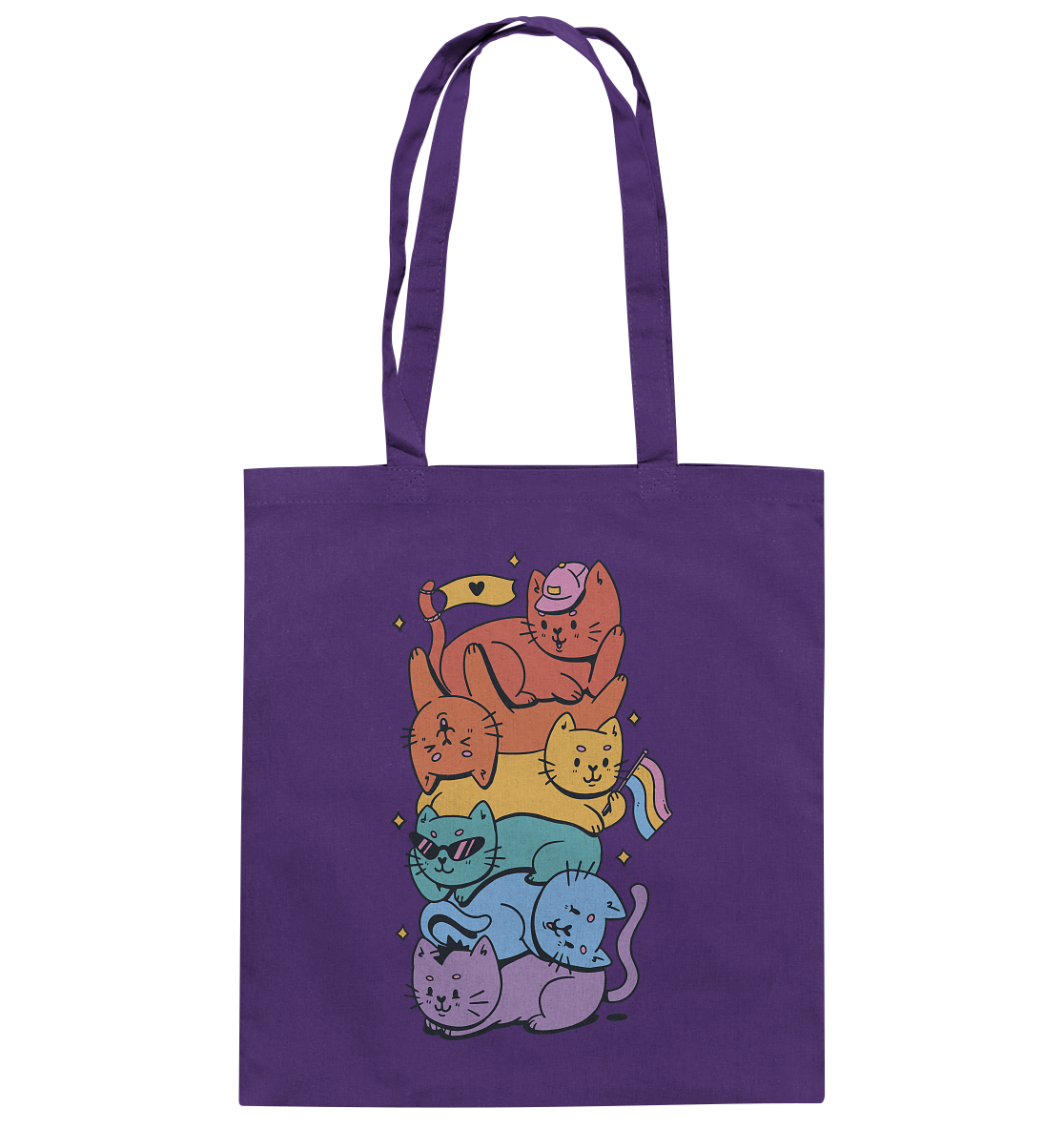 LGBTQ+ Katzen - Baumwolltasche