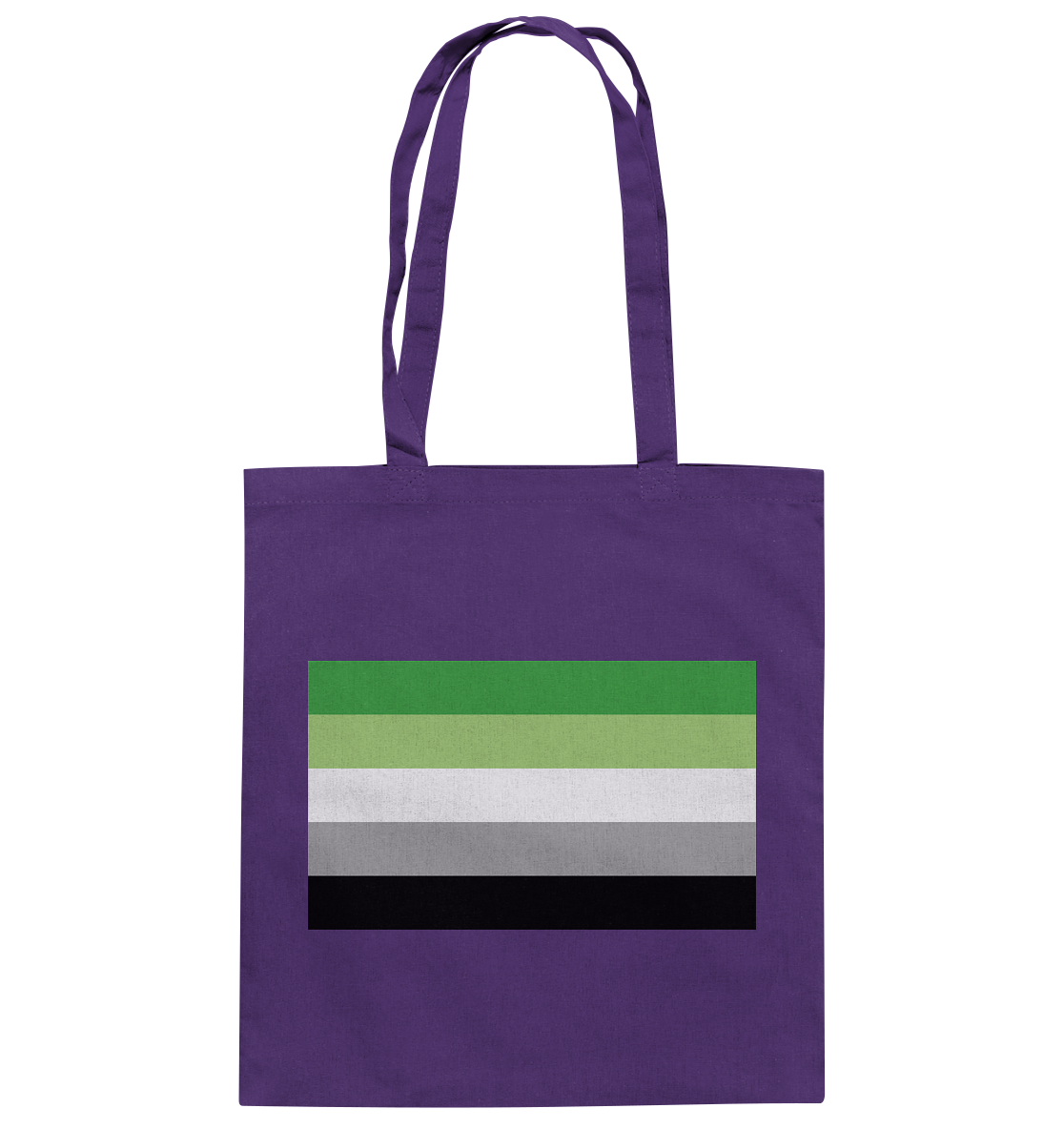 Aromantic Pride Flag - Baumwolltasche