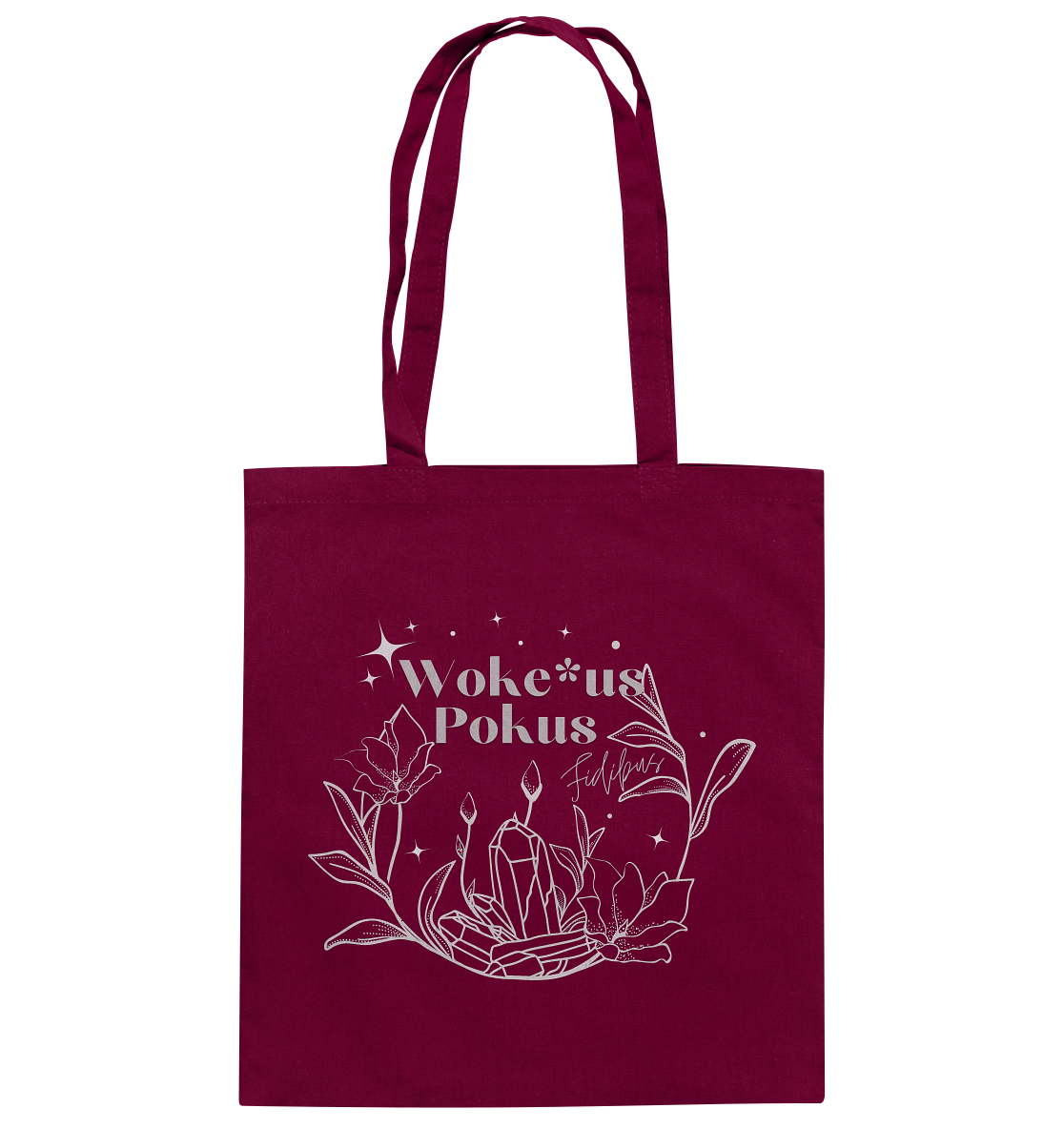 Woke*us Pokus (weiße Schrift) - Baumwolltasche