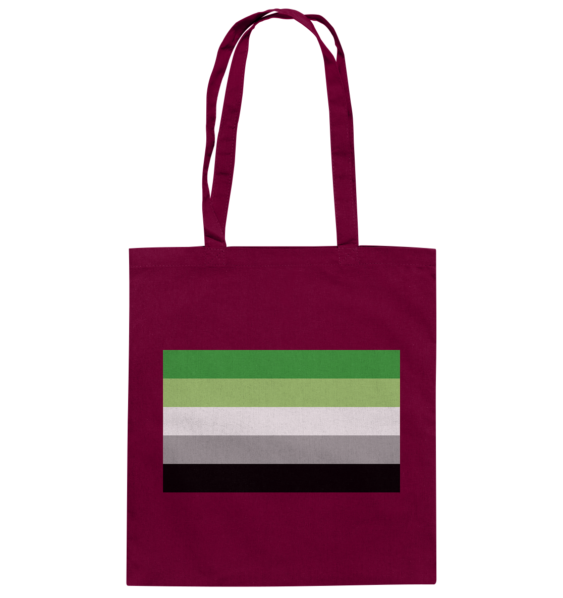 Aromantic Pride Flag - Baumwolltasche