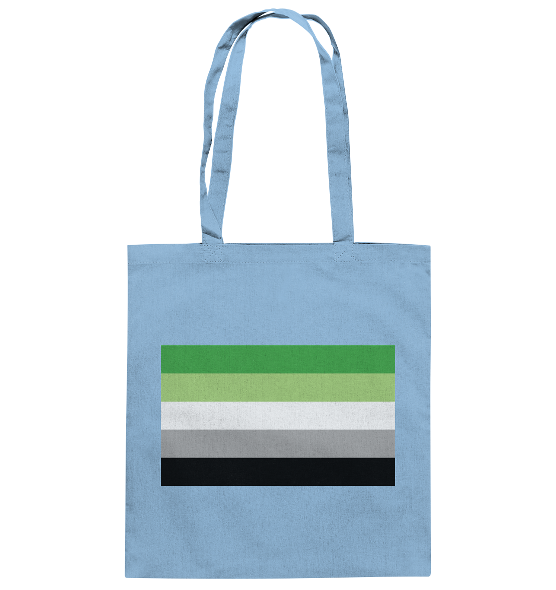 Aromantic Pride Flag - Baumwolltasche