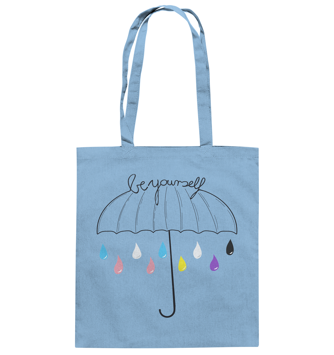 Trans Umbrella Backprint - Baumwolltasche