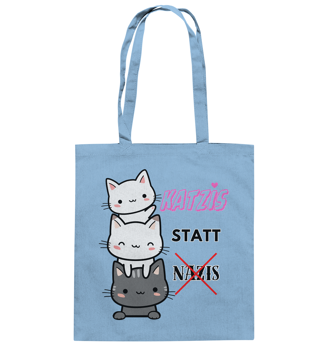 Katzis statt Nazis - Baumwolltasche