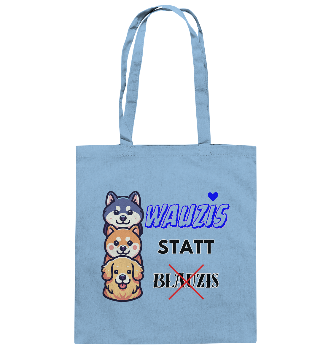 Wauzis statt Blauzis - Baumwolltasche