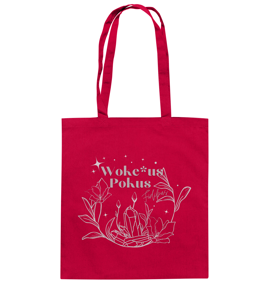 Woke*us Pokus (weiße Schrift) - Baumwolltasche