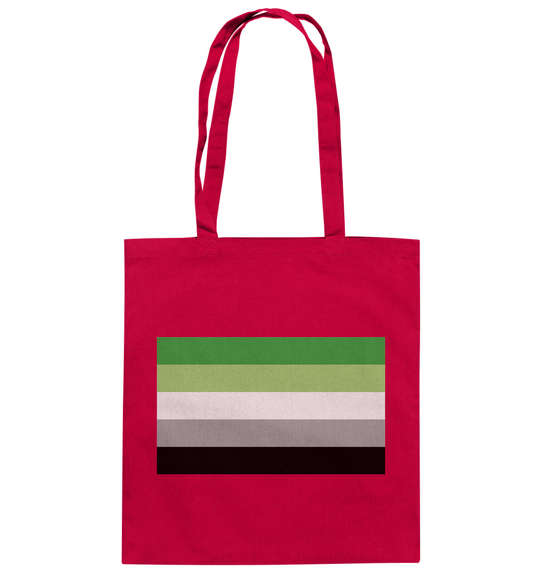 Aromantic Pride Flag - Baumwolltasche