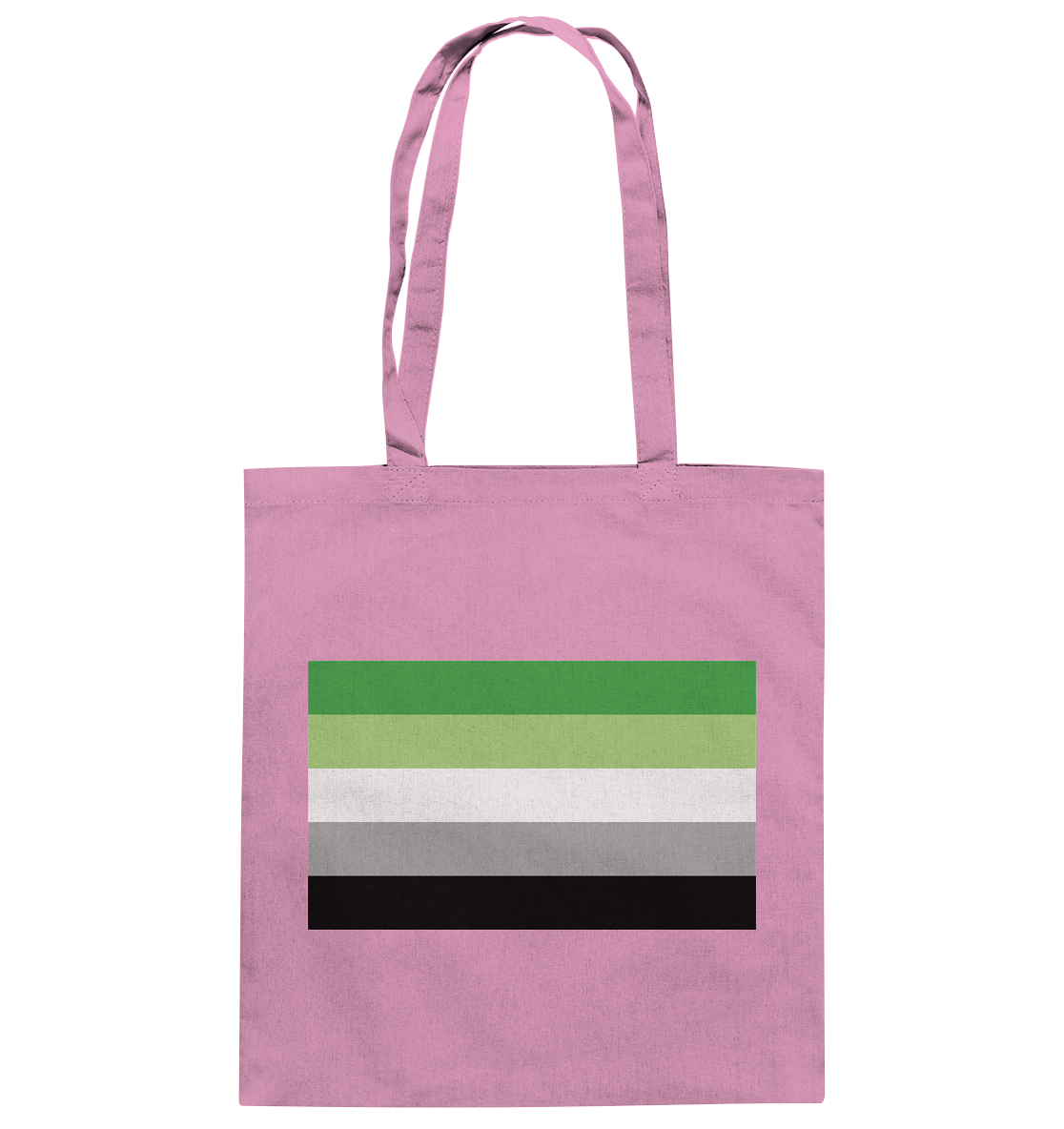Aromantic Pride Flag - Baumwolltasche