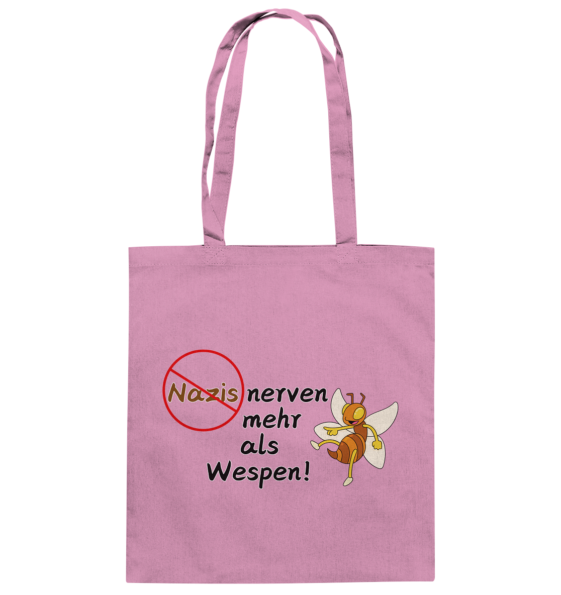 Nazis nerven mehr als Wespen - Baumwolltasche