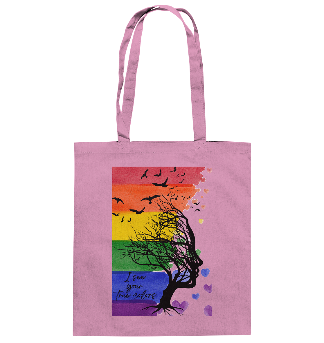 I see your True colors Backprint - Baumwolltasche