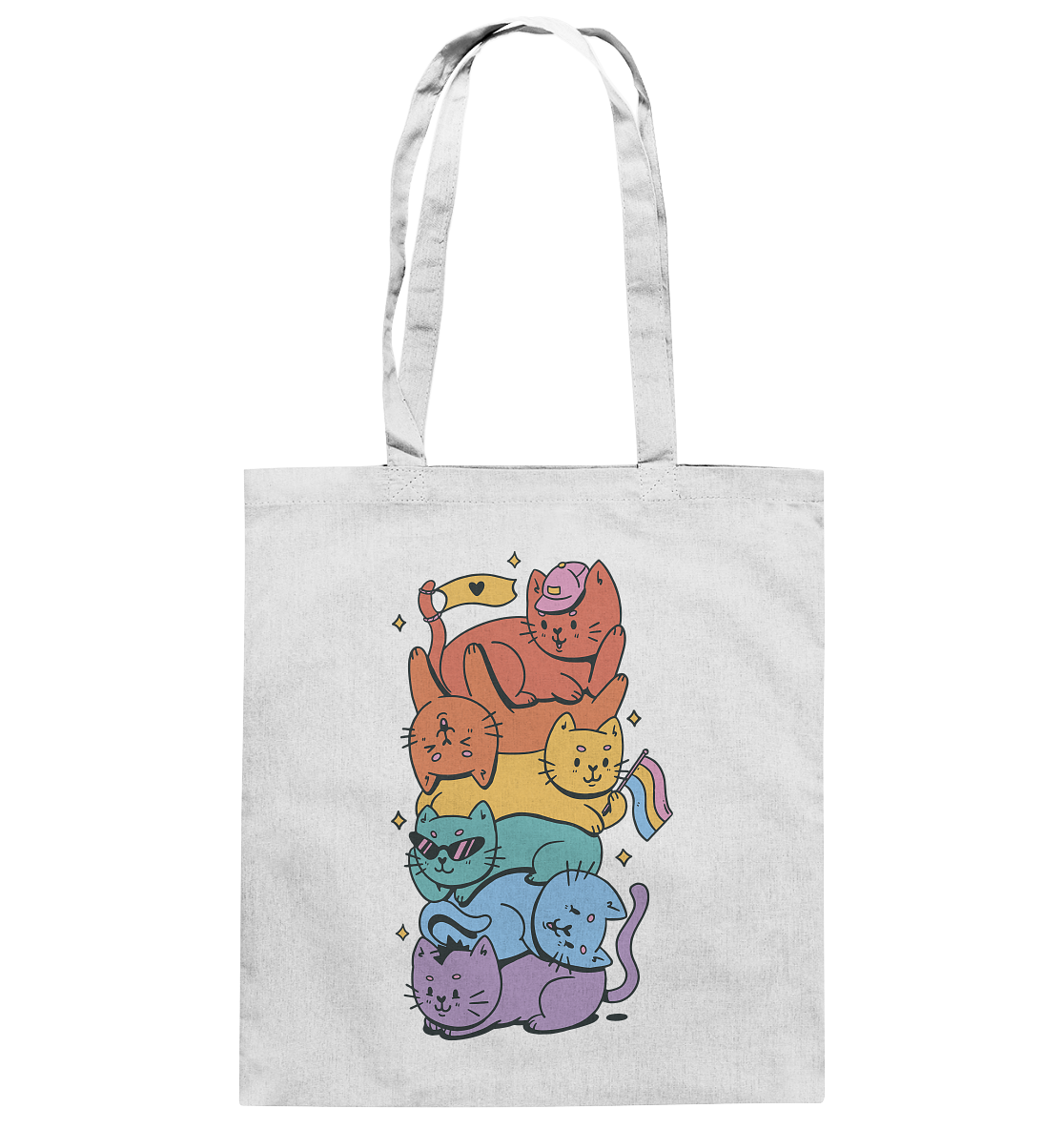 LGBTQ+ Katzen - Baumwolltasche