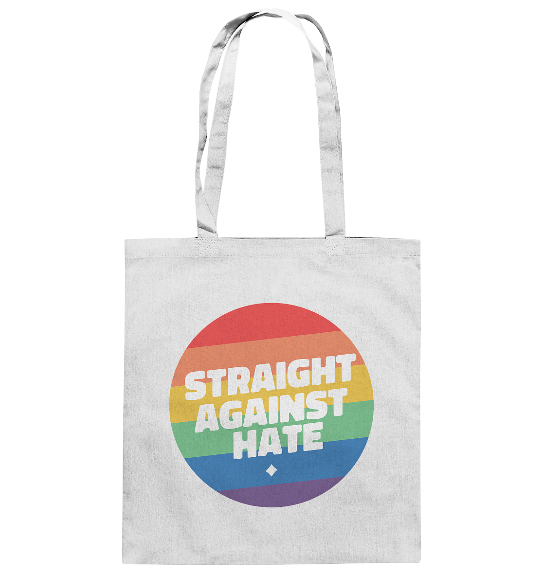 Straight Against Hate Badge - Baumwolltasche