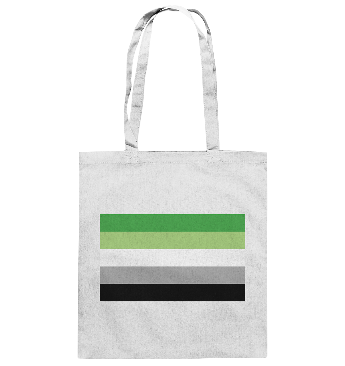 Aromantic Pride Flag - Baumwolltasche