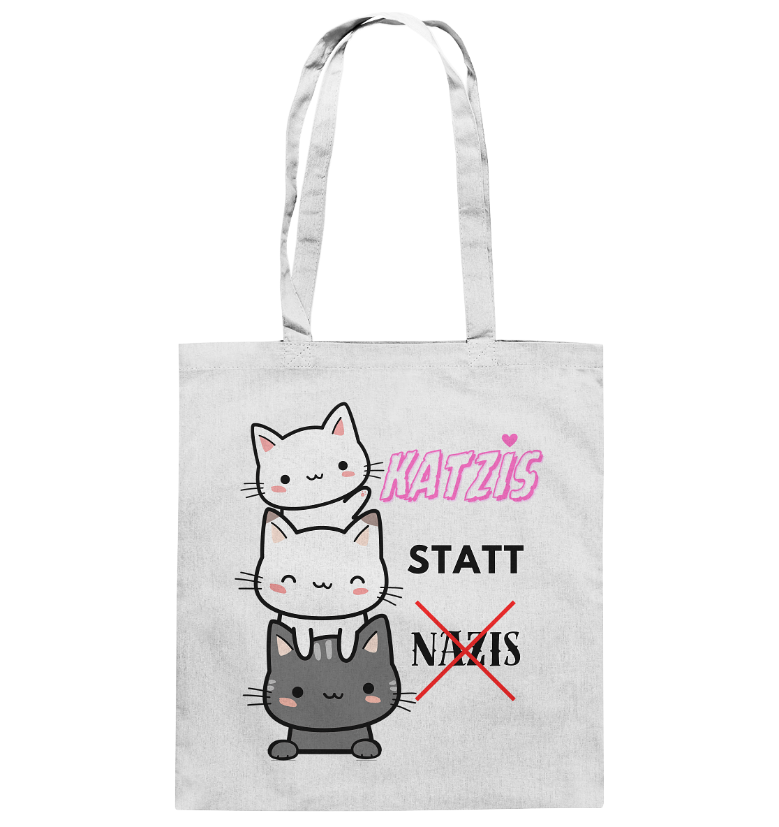 Katzis statt Nazis - Baumwolltasche