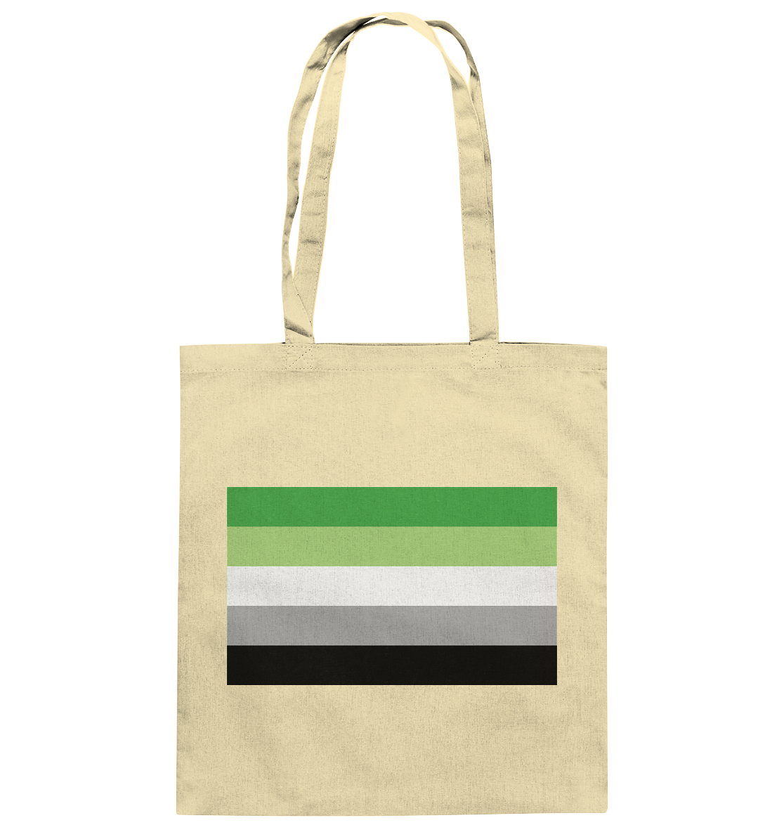 Aromantic Pride Flag - Baumwolltasche
