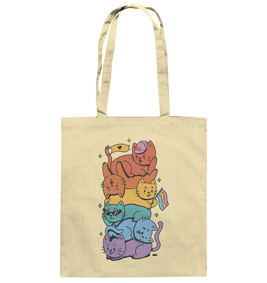 LGBTQ+ Katzen - Baumwolltasche