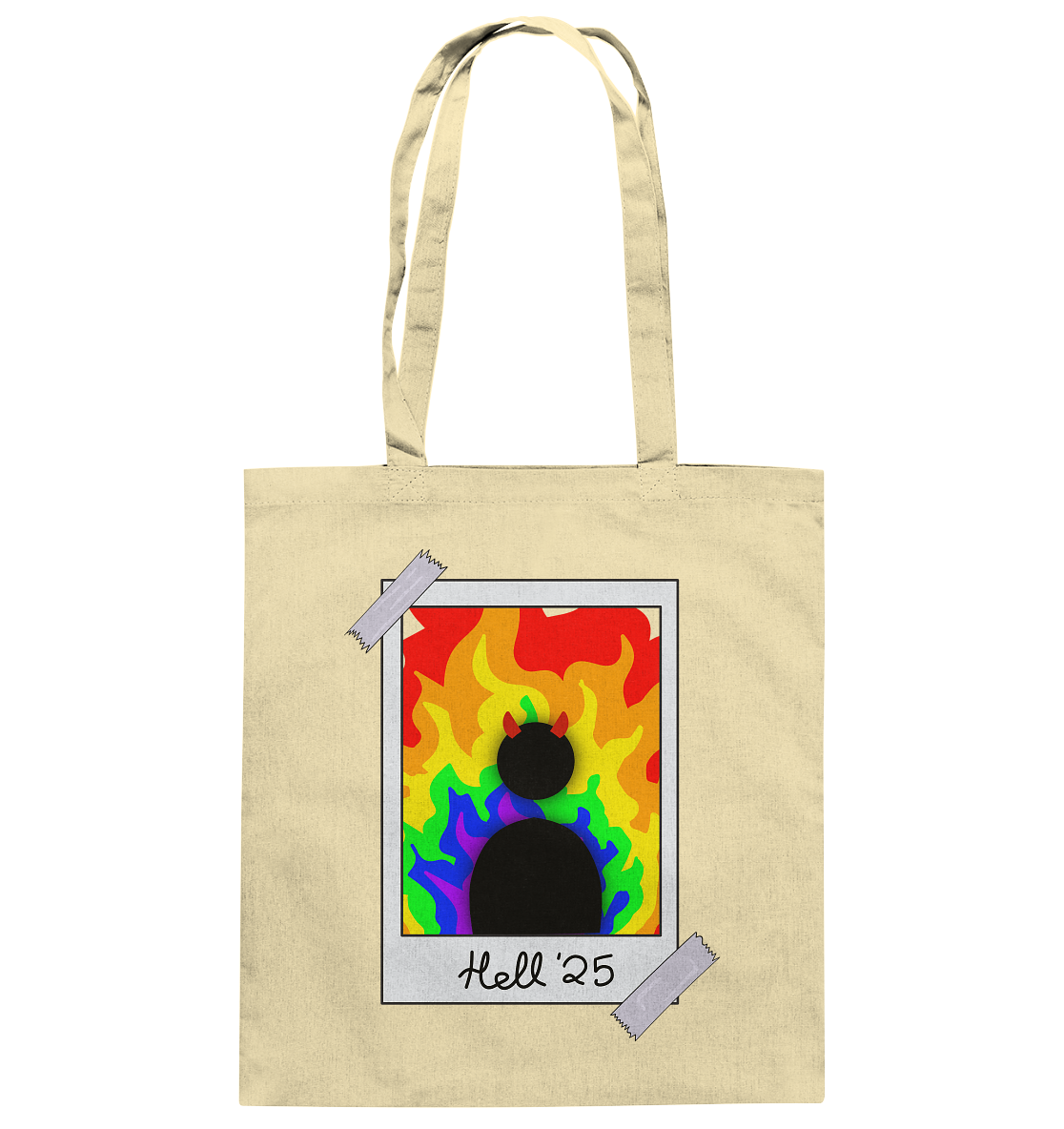 Queer in Hell '25 Backprint - Baumwolltasche