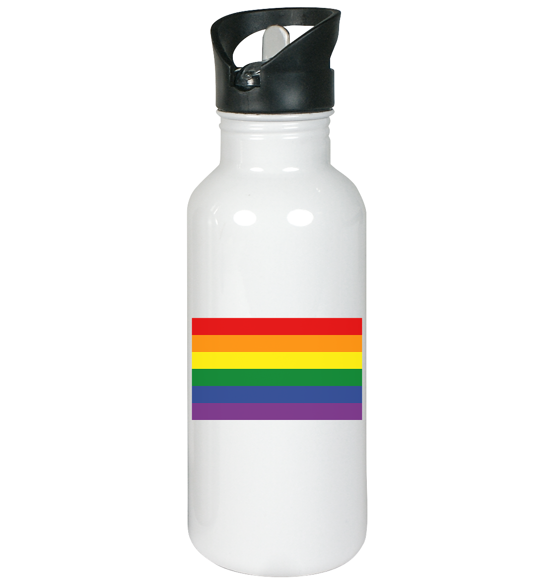 Regenbogen Pride Flag - Edelstahl-Trinkflasche